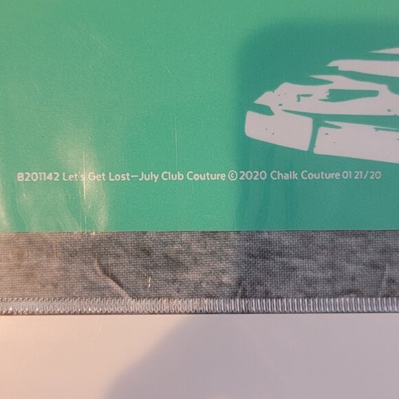 Let's Get Lost ~ Reuseable silk screen stencil 8 1/2 x 11 - Picture 2 of 2